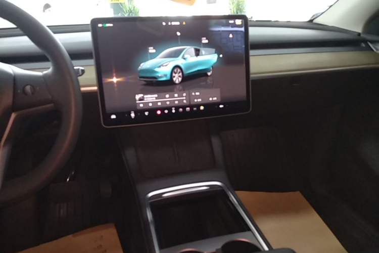 Used Tesla Model Y 2022 Revised Version Rear-Wheel Drive Audio And AC Panel