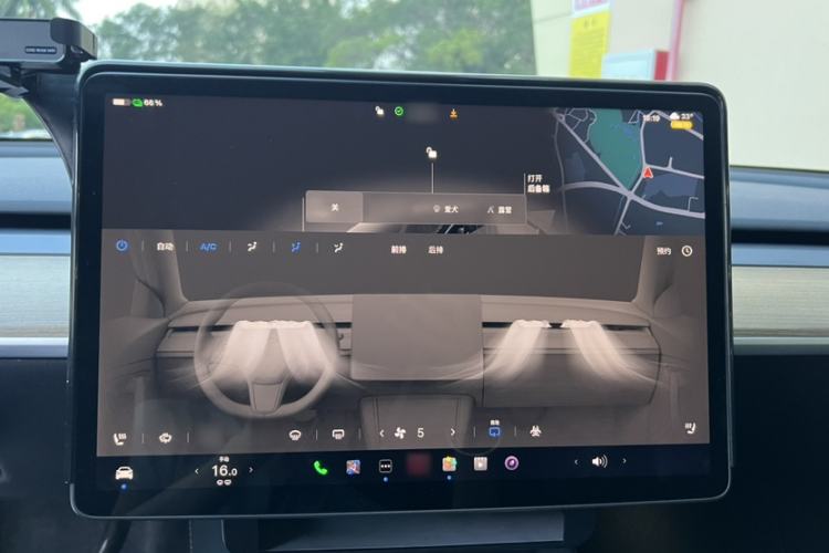 Used Tesla Model Y 2022 Rear-Wheel-Drive Version Audio And AC Panel