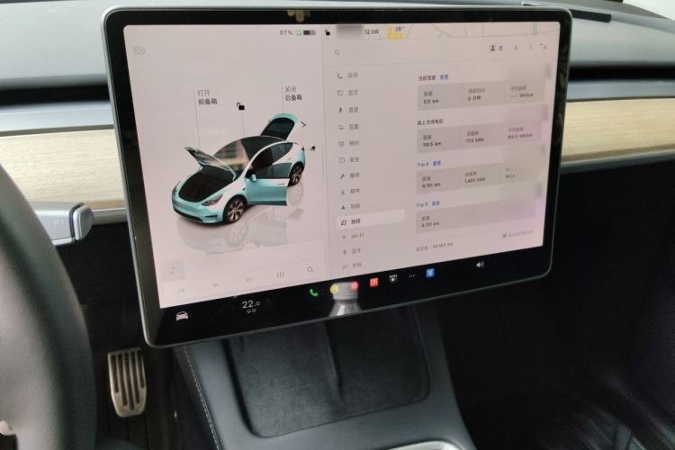 Used Tesla Model Y 2022 Revised Version Rear-Wheel Drive Audio And AC Panel