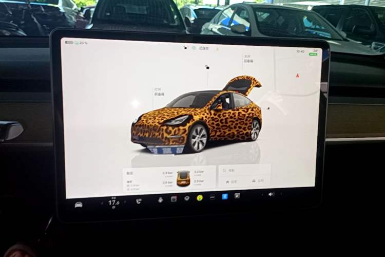 Used Tesla Model Y 2022 Revised Version Rear-Wheel Drive Audio And AC Panel