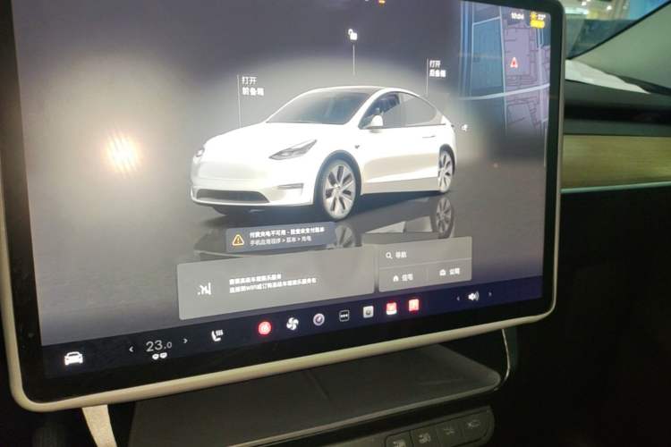 Used Tesla Model Y 2022 Revised Version Rear-Wheel Drive Audio And AC Panel