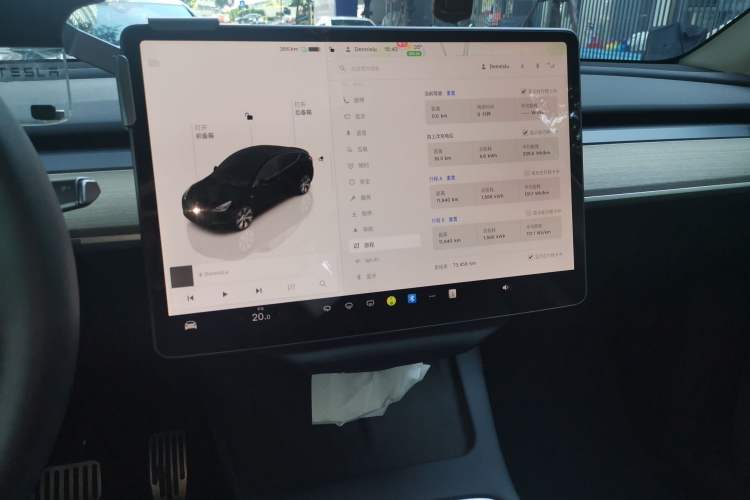 Used Tesla Model Y 2022 Revised Version Rear-Wheel Drive Audio And AC Panel