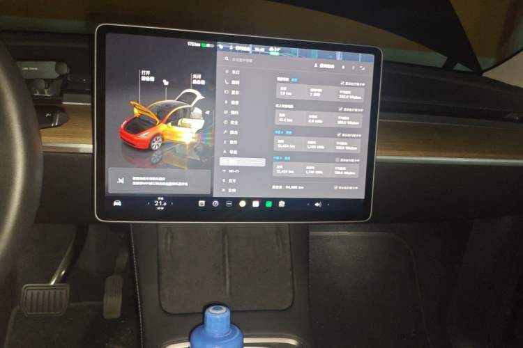 Used Tesla Model Y 2022 Revised Version Rear-Wheel Drive Audio And AC Panel