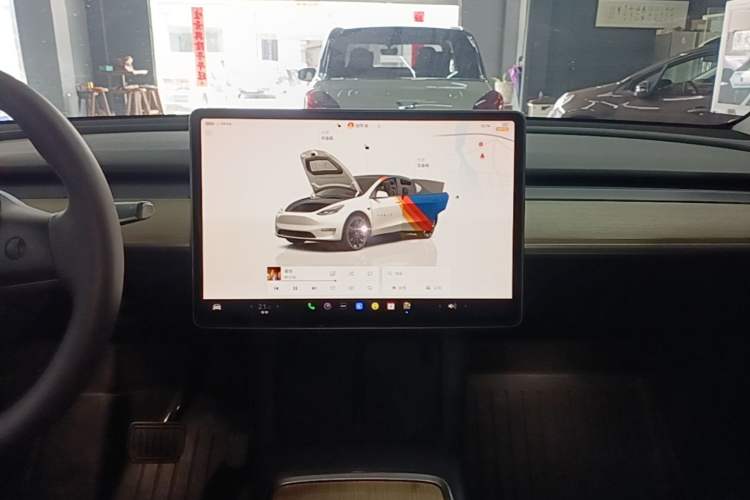 Used Tesla Model Y 2022 Revised Version Rear-Wheel Drive Audio And AC Panel