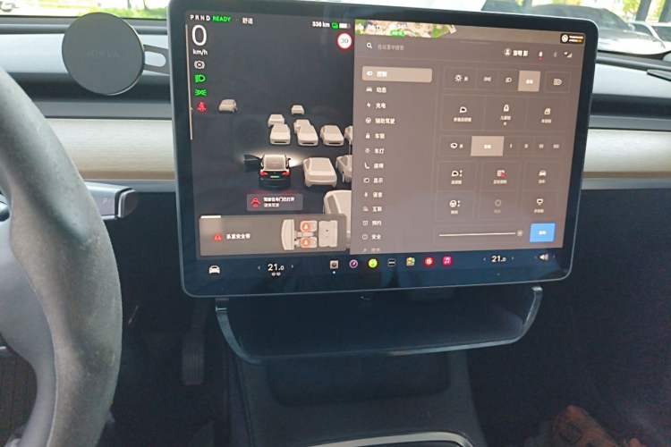 Used Tesla Model Y 2022 Revised Version Long-Range All-Wheel Drive Audio And AC Panel