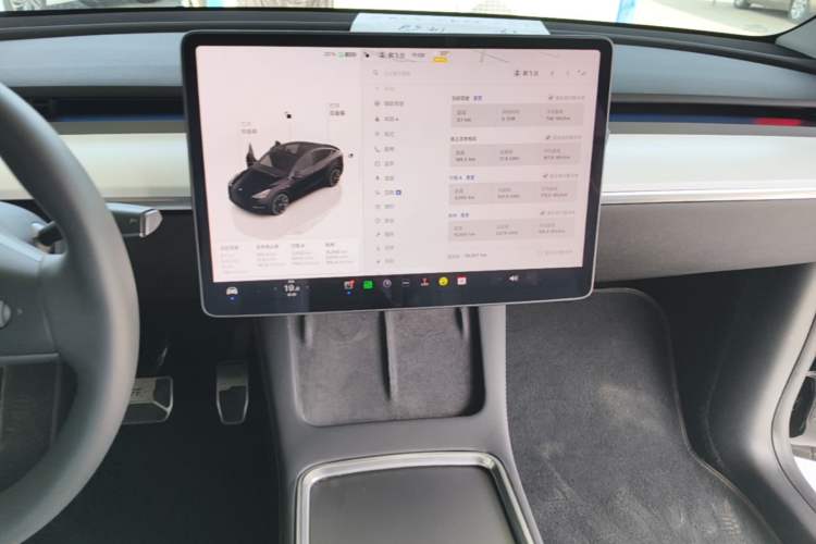 Used Tesla Model Y 2022 Revised Version Rear-Wheel Drive Audio And AC Panel