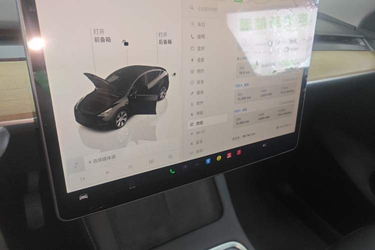 Used Tesla Model Y 2022 Rear-Wheel-Drive Version Audio And AC Panel