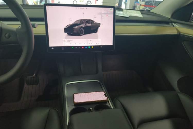 Used Tesla Model Y 2022 Revised Version Long-Range All-Wheel Drive Audio And AC Panel