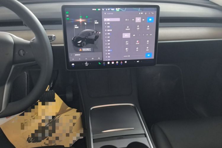 Used Tesla Model Y 2022 Long-Range All-Wheel-Drive Version Audio And AC Panel