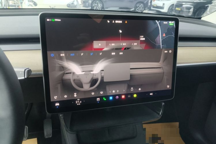 Used Tesla Model Y 2022 Revised Version Rear-Wheel Drive Audio And AC Panel