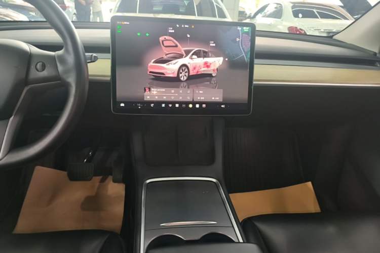 Used Tesla Model Y 2022 Revised Version Long-Range All-Wheel Drive Audio And AC Panel