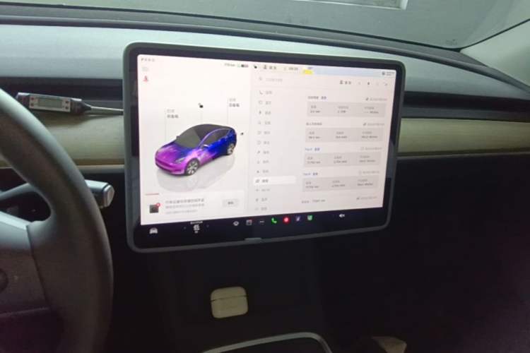 Used Tesla Model Y 2022 Revised Version Rear-Wheel Drive Audio And AC Panel
