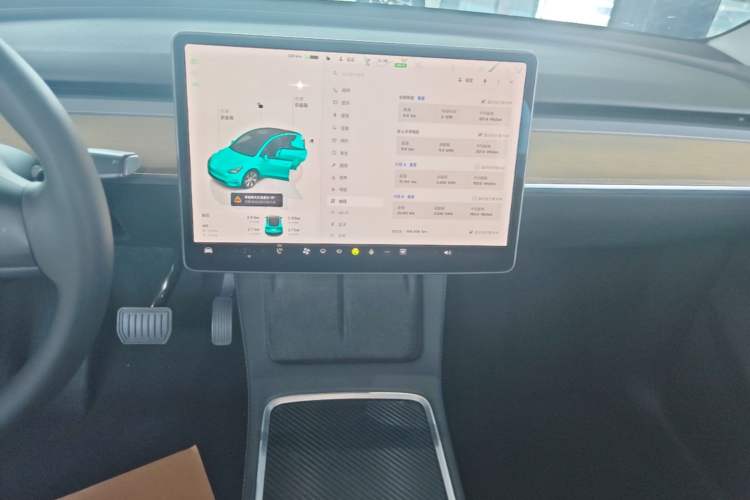Used Tesla Model Y 2022 Revised Version Rear-Wheel Drive Audio And AC Panel