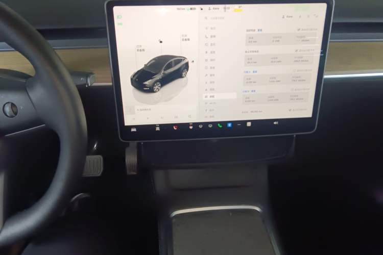 Used Tesla Model Y 2022 Rear-Wheel-Drive Version Audio And AC Panel
