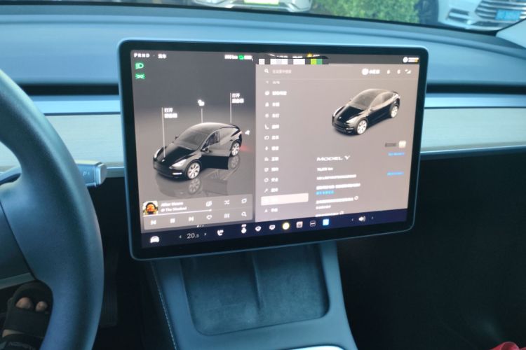 Used Tesla Model Y 2022 Rear-Wheel-Drive Version Audio And AC Panel