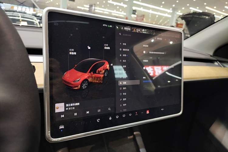 Used Tesla Model Y 2022 Revised Version Rear-Wheel Drive Audio And AC Panel
