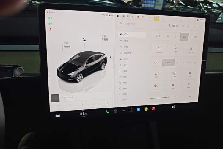 Used Tesla Model Y 2022 Revised Version Rear-Wheel Drive Audio And AC Panel