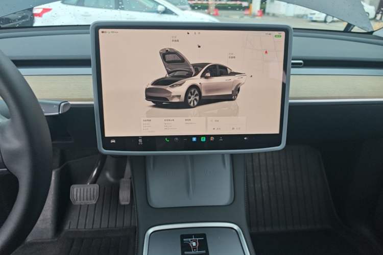 Used Tesla Model Y 2022 Revised Version Rear-Wheel Drive Audio And AC Panel