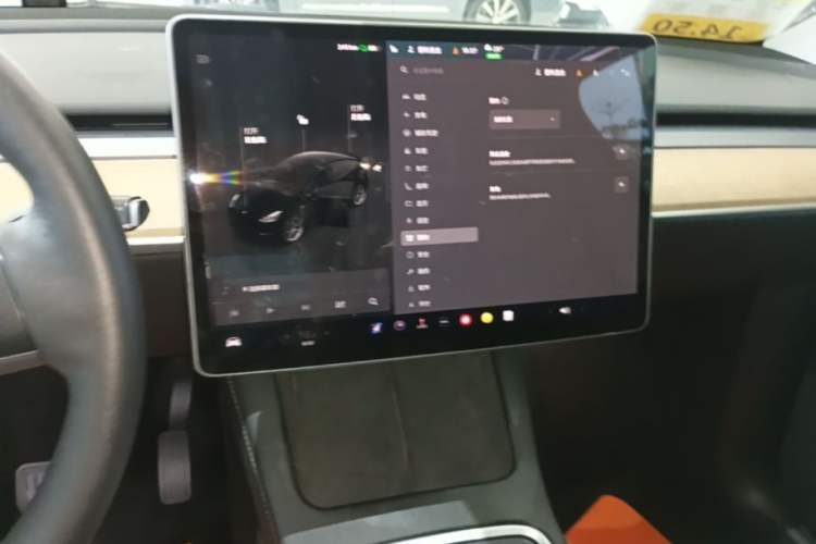 Used Tesla Model Y 2022 Revised Version Rear-Wheel Drive Audio And AC Panel