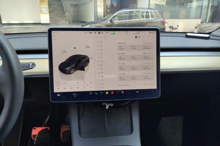 Used Tesla Model Y 2022 Rear-Wheel-Drive Version Audio And AC Panel