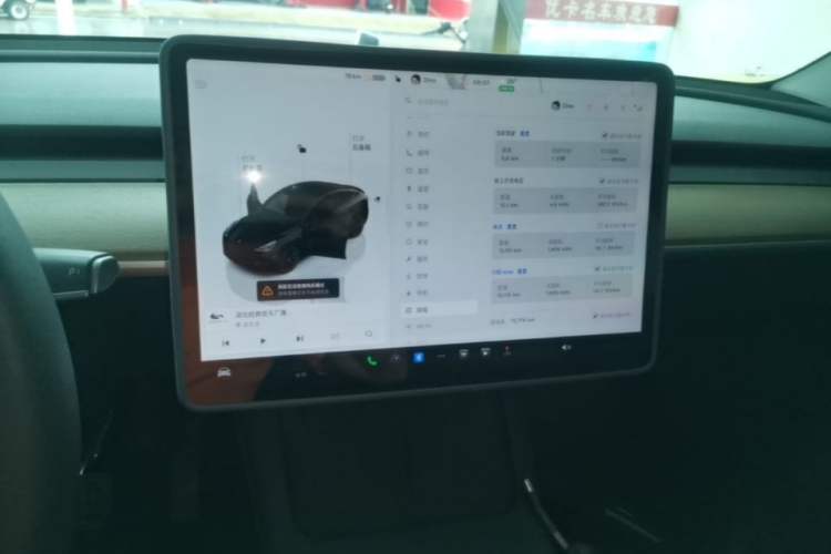 Used Tesla Model Y 2022 Long-Range All-Wheel-Drive Version Audio And AC Panel