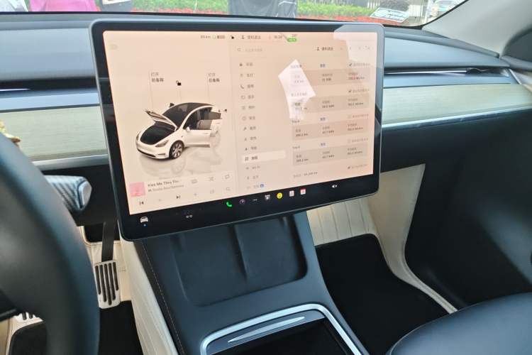 Used Tesla Model Y 2022 Revised Version Rear-Wheel Drive Audio And AC Panel