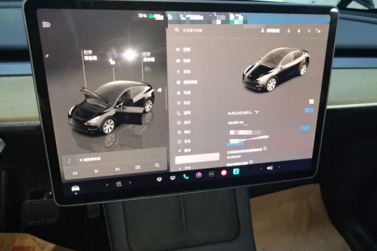 Used Tesla Model Y 2022 Revised Version Rear-Wheel Drive Audio And AC Panel