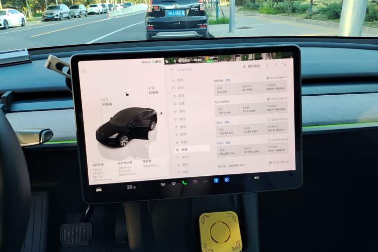 Used Tesla Model Y 2022 Revised Version Rear-Wheel Drive Audio And AC Panel