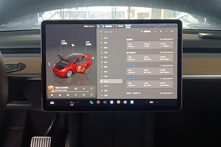 Used Tesla Model Y 2022 Revised Version Rear-Wheel Drive Audio And AC Panel