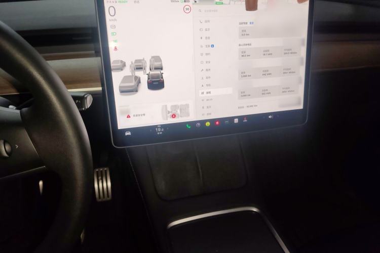 Used Tesla Model Y 2022 Performance High-Performance All-Wheel-Drive Version Audio And AC Panel