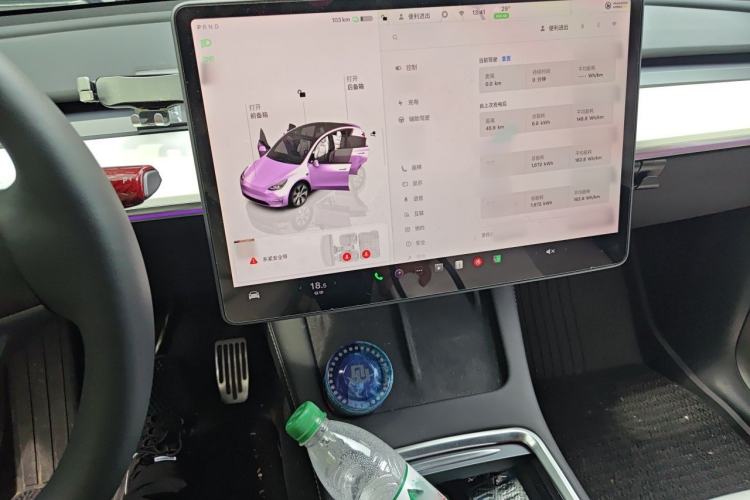 Used Tesla Model Y 2022 Rear-Wheel-Drive Version Audio And AC Panel