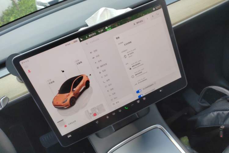 Used Tesla Model Y 2022 Rear-Wheel-Drive Version Audio And AC Panel