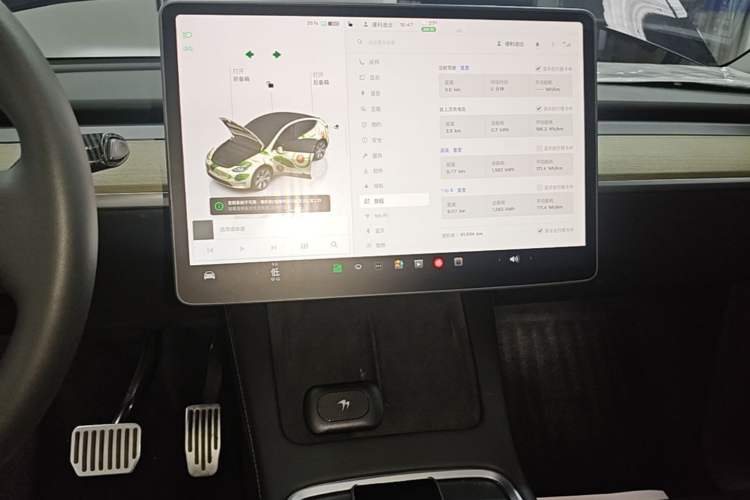 Used Tesla Model Y 2022 Revised Version Rear-Wheel Drive Audio And AC Panel