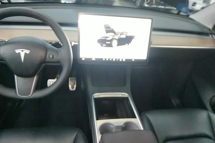 Used Tesla Model Y 2022 Revised Version Long-Range All-Wheel Drive Audio And AC Panel
