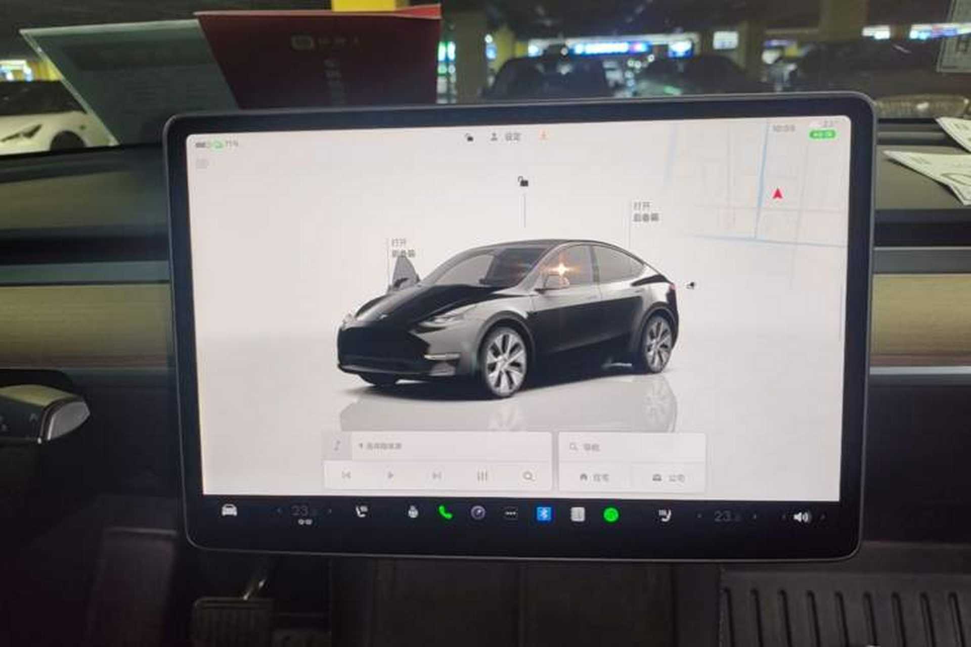 Used Tesla Model Y 2022 Rear-Wheel-Drive Version Audio And AC Panel