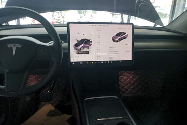 Used Tesla Model Y 2022 Revised Version Rear-Wheel Drive Audio And AC Panel