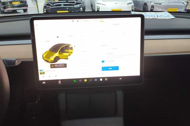 Used Tesla Model Y 2022 Revised Version Long-Range All-Wheel Drive Audio And AC Panel