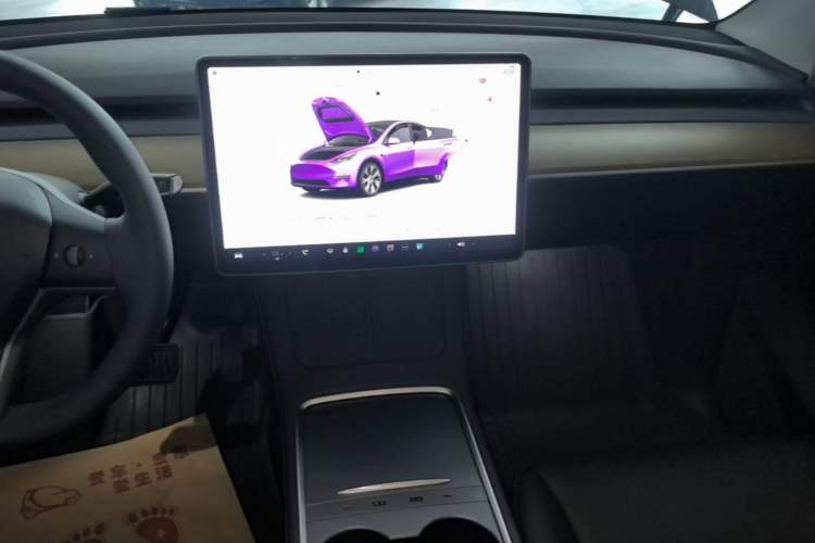 Used Tesla Model Y 2022 Revised Version Rear-Wheel Drive Audio And AC Panel