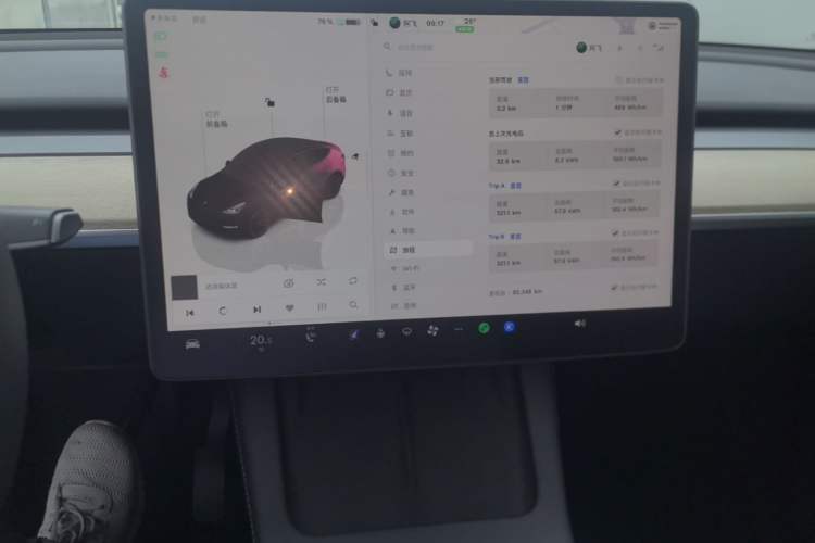 Used Tesla Model Y 2022 Revised Version Rear-Wheel Drive Audio And AC Panel