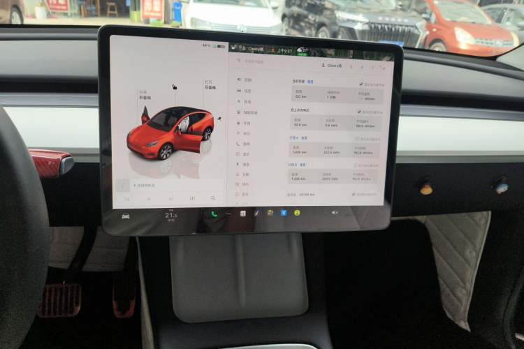Used Tesla Model Y 2022 Revised Version Rear-Wheel Drive Audio And AC Panel