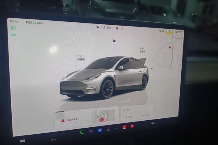 Used Tesla Model Y 2022 Rear-Wheel-Drive Version Audio And AC Panel
