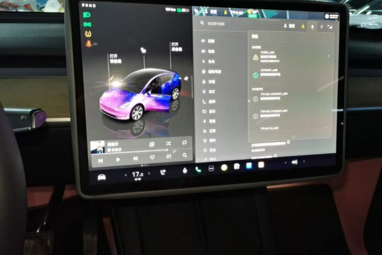 Used Tesla Model Y 2022 Revised Version Rear-Wheel Drive Audio And AC Panel