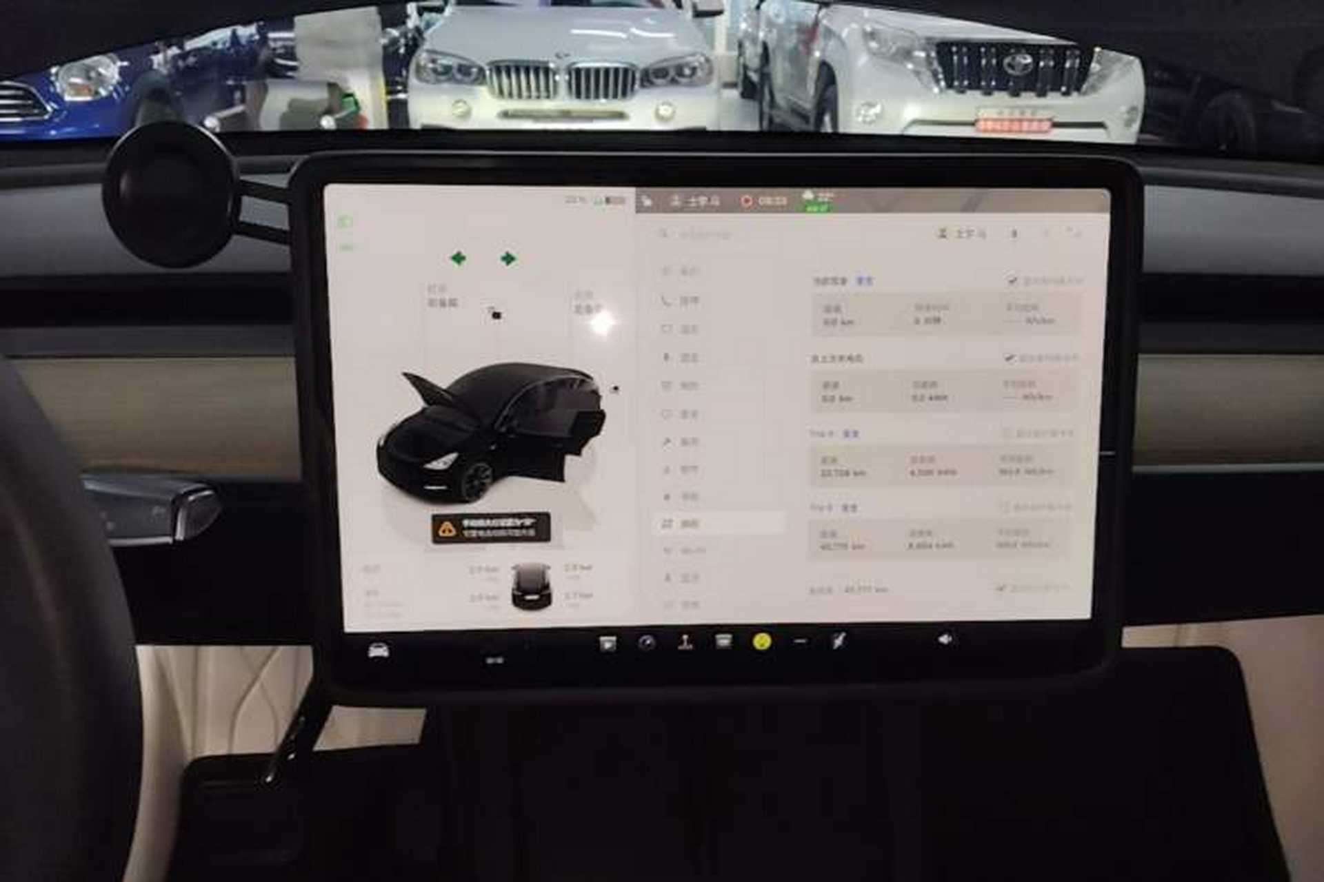 Used Tesla Model Y 2022 Revised Version Long-Range All-Wheel Drive Audio And AC Panel
