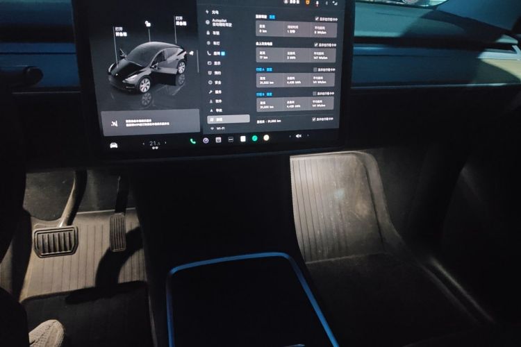 Used Tesla Model Y 2022 Revised Version Rear-Wheel Drive Audio And AC Panel