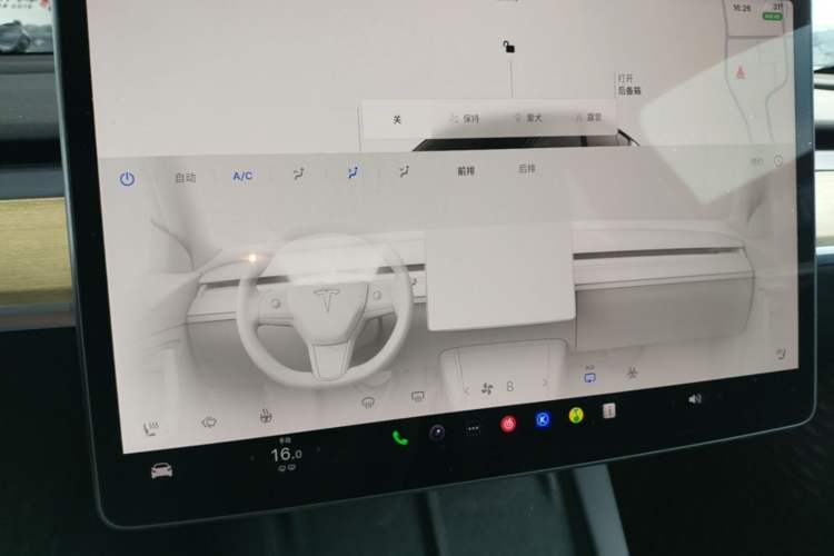 Used Tesla Model Y 2022 Revised Version Rear-Wheel Drive Audio And AC Panel