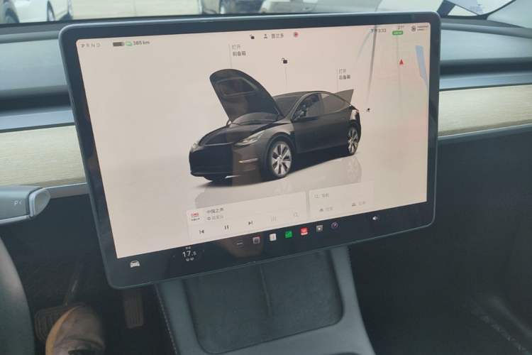 Used Tesla Model Y 2022 Long-Range All-Wheel-Drive Version Audio And AC Panel