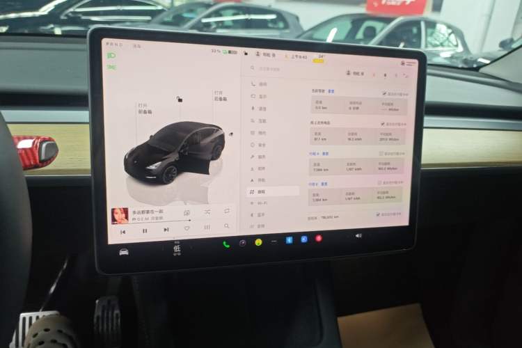 Used Tesla Model Y 2022 Rear-Wheel-Drive Version Audio And AC Panel