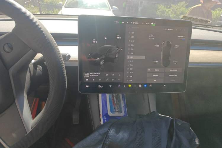 Used Tesla Model Y 2022 Revised Version Rear-Wheel Drive Audio And AC Panel