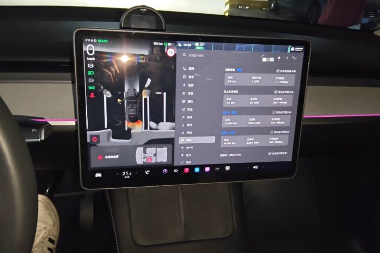 Used Tesla Model Y 2022 Revised Version Rear-Wheel Drive Audio And AC Panel