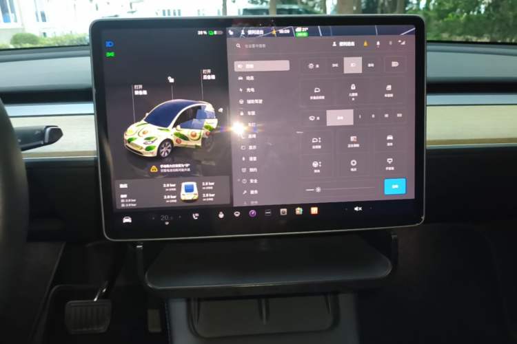Used Tesla Model Y 2022 Revised Version Rear-Wheel Drive Audio And AC Panel